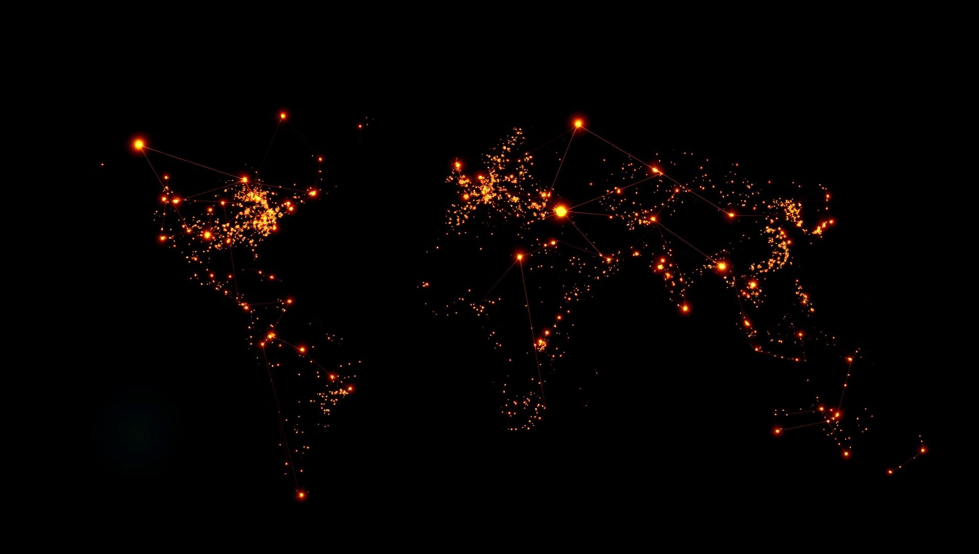 Global operations map